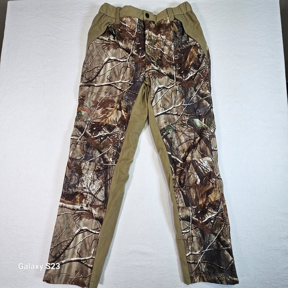Guide Series Pants Men's Medium Scent Lok TecH20 Camo Hunting Lined Zip Ankles